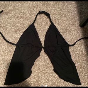 2000s style top all black